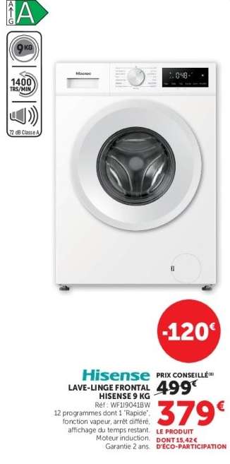 Hisense Lave linge frontal