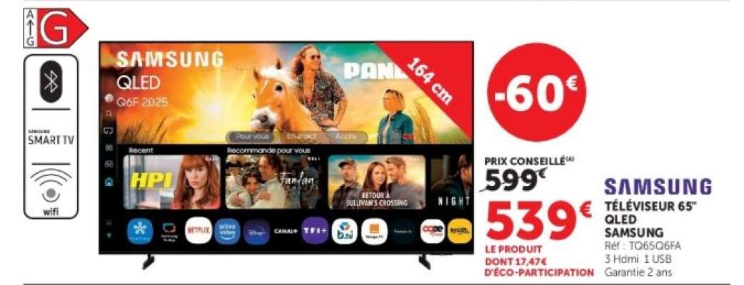 Samsung Téléviseur 65" QLED
