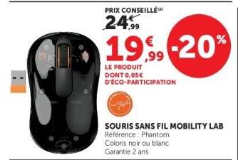 Souris sans fil Mobility Lab