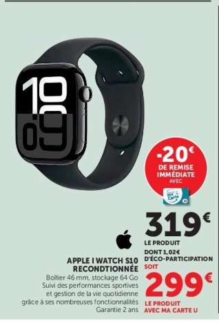 APPLE I WATCH S10 RECONDITIONNÉE