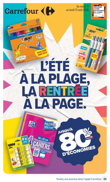 Catalogue Carrefour Hypermarchés - 11/08/2026 - 31/08/2026.