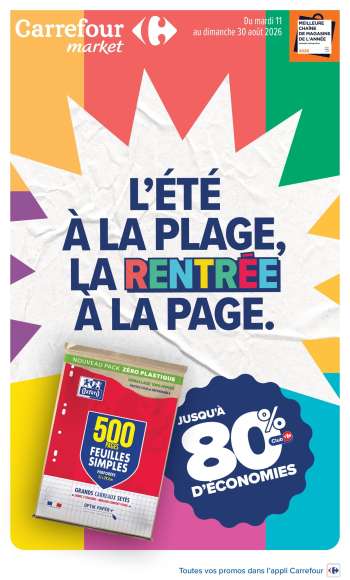 Catalogue Carrefour Market - 11/08/2026 - 30/08/2026.