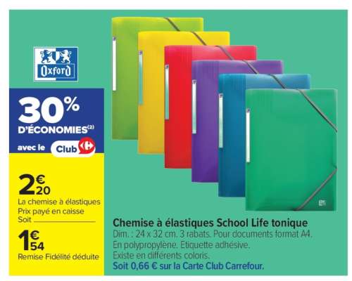 Chemise à élastiques School Life Tonique