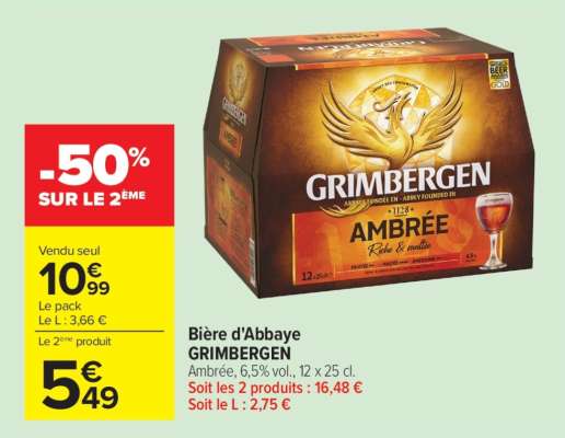 Bière d'Abbaye GRIMBERGEN