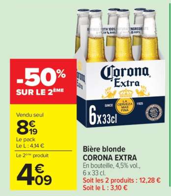 BIÈRE BLONDE 'CORONA EXTRA'
