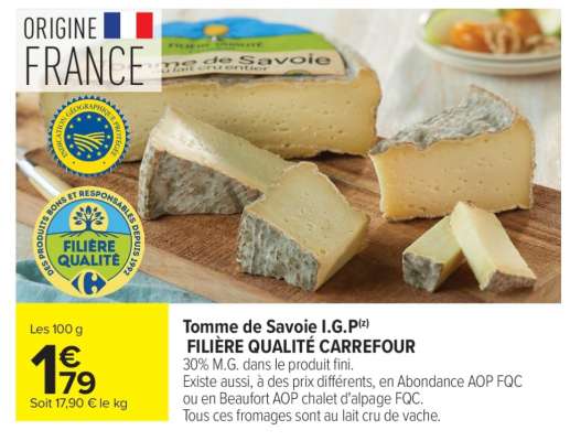 Tomme de Savoie I.G.P.