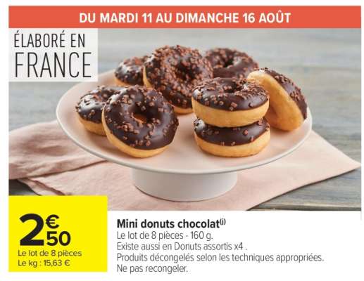 Mini donuts chocolat