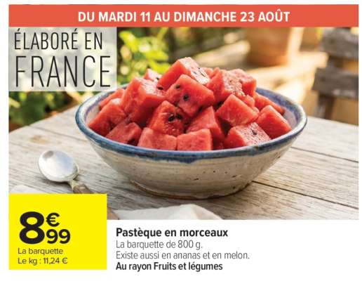 Pastèque En Morceaux