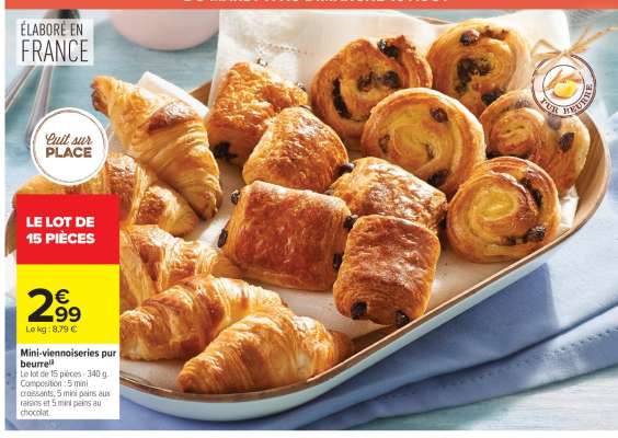 Mini Viennoiseries Pur Beurre