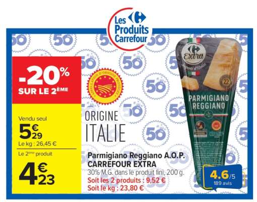 Parmigiano Reggiano A.O.P CARREFOUR EXTRA
