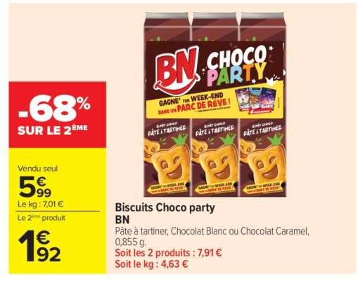 Biscuits Choco Party 'BN'