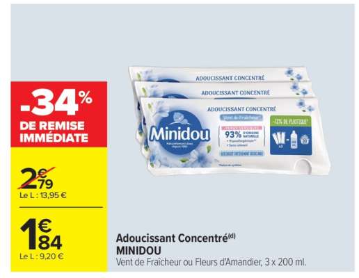 Adoucissant Concentré "Minidou"