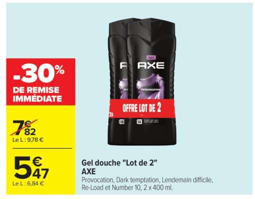 Gel Douche "Lot de 2" AXE