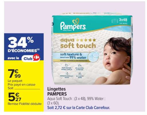 Lingettes Pampers