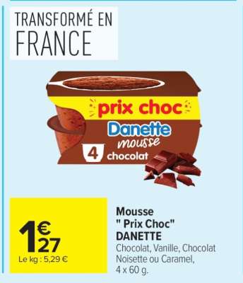 Mousse "Prix Choc" DANETTE