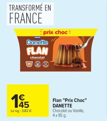Flan "Prix Choc" DANETTE