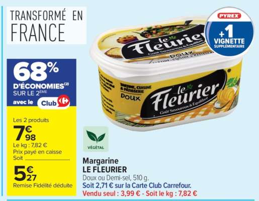 Margarine LE FLEURIER