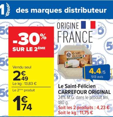 Le Saint-Félicien CARREFOUR ORIGINAL