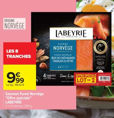 Saumon fumé Norvège "Offre Spéciale" LABEYRIE
