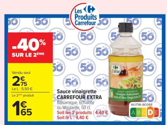 Sauce vinaigrette CARREFOUR EXTRA