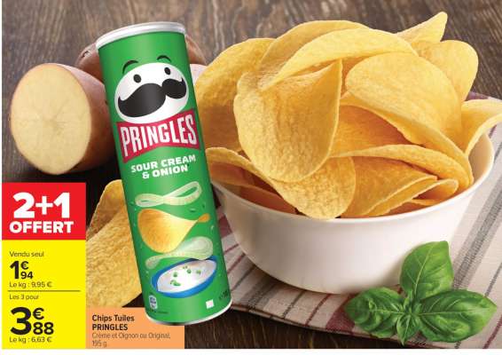 Chips Tuiles PRINGLES