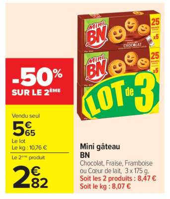 Mini gâteau BN