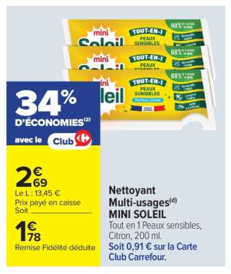 Nettoyant Multi-usages MINI SOLEIL