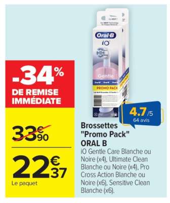 Brossettes «Promo pack» ORAL B