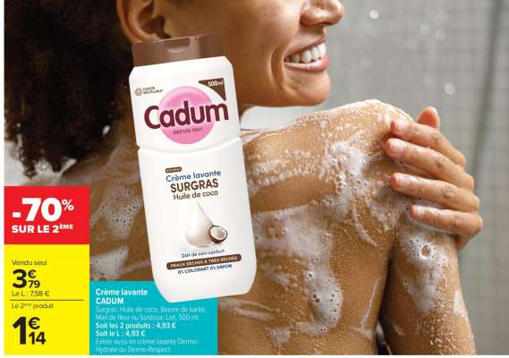 Crème lavante CADUM