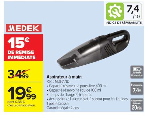 ASPIRATEUR À MAIN