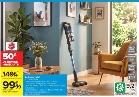 Aspirateur Balai