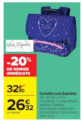 Cartable Lola Espeleta