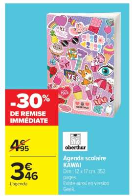 AGENDA SCOLAIRE KAWAI