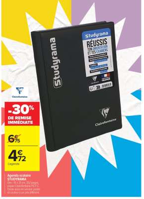 Agenda scolaire "Studyrama"