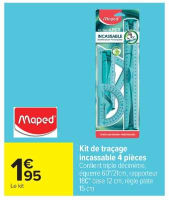 Kit de traçage incassable 4 pièces