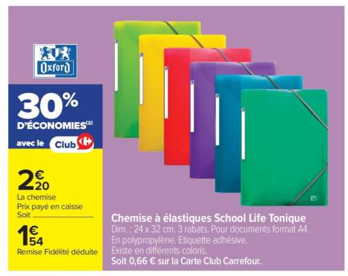 Chemise à élastiques School Life Tonique