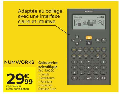 NUMWORKS Calculatrice scientifique