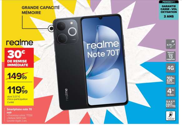 realme Note 70T