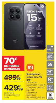 SMARTPHONE REDMI NOTE 15 PRO
