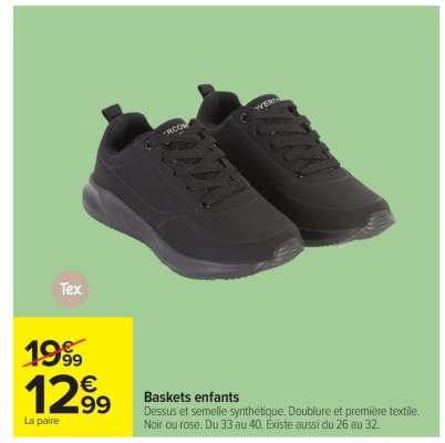 Baskets enfants