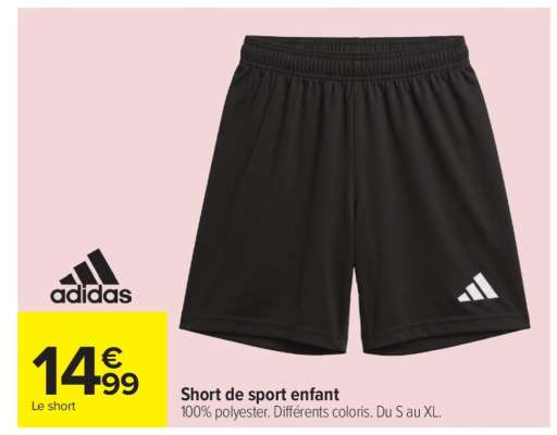 Short de sport enfant
