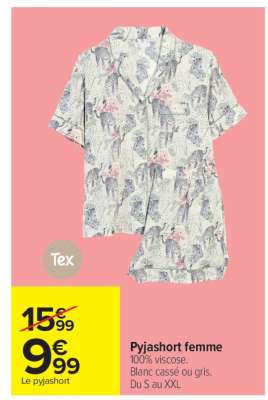 Pyjashort Femme