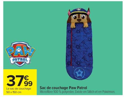 Sac de couchage Paw Patrol