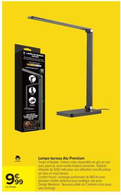Lampe bureau Alu Premium