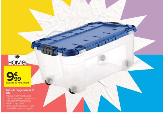 Boîte de rangement 4UP 40L