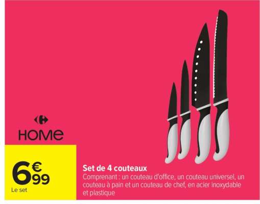 Set de 4 couteaux