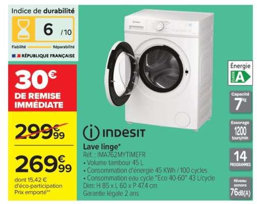 INDESIT Lave linge*