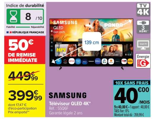 Samsung Téléviseur QLED 4K