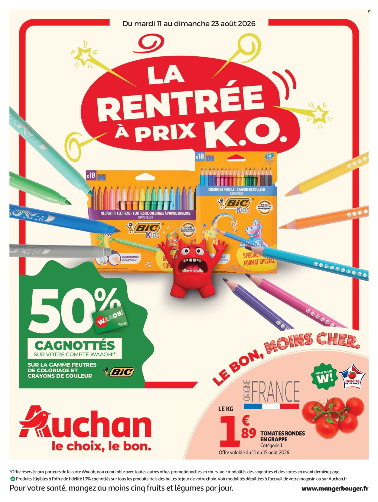 Catalogue Auchan - 11/08/2026 - 23/08/2026. Page 1