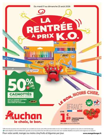 Catalogue Auchan - 11/08/2026 - 23/08/2026.
